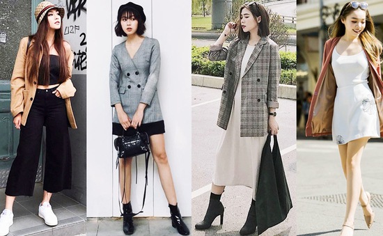 Chân váy xếp ly: 5 phong cách phối đồ với chiếc áo blazer | VTV.VN