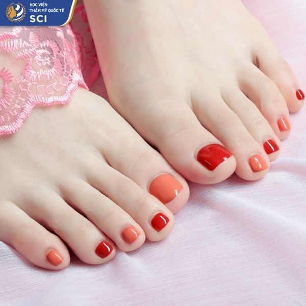 móng chân màu cam đất đẹp | Móng chân, Móng tay, Móng tay vàng