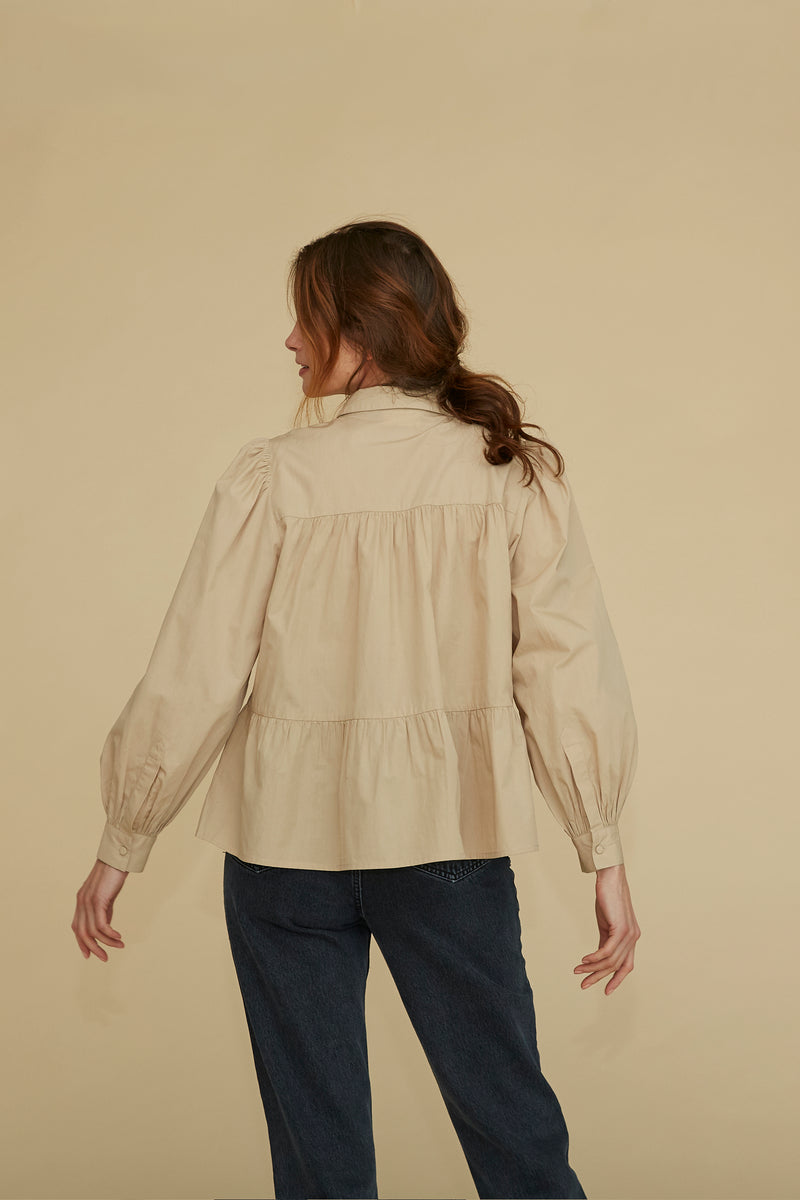 Ebba Shirt - Beige – MILK Copenhagen - INT