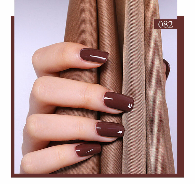 Beautilux Gel Móng Tay Ba Lan Nâu Cà Phê Màu Chocolate Bộ Sưu Tập Salon Móng Tay Nghệ Thuật Gel Dầu Bóng UV LED Mùa Đông Sơn Móng 10ml / Nail Art