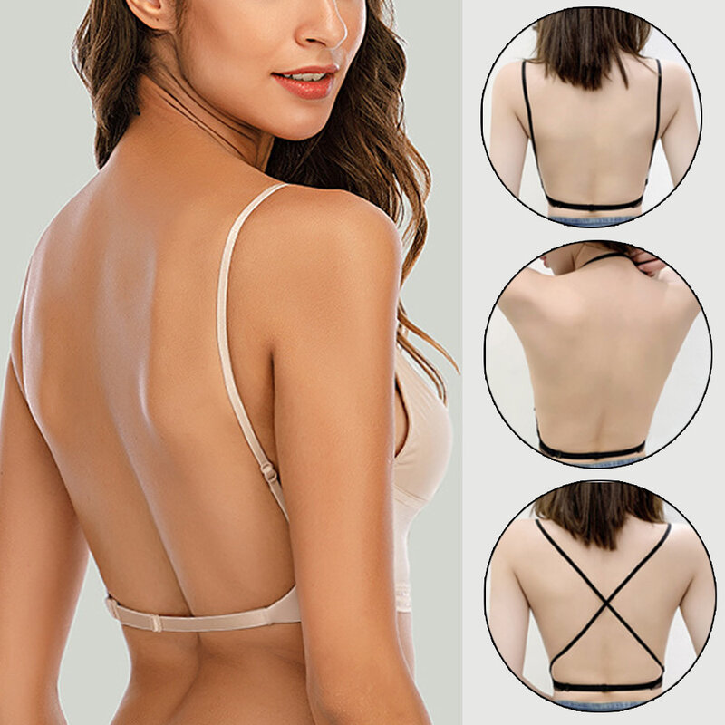 Gợi Cảm, Hở Lưng, Áo Lót Bra Sâu U Lưng Thấp Áo Bralette Mỏng Cúp Áo Dây MềM MạI Liền Mạch Đồ Lót Thun Áo Mujer / tri kỷ