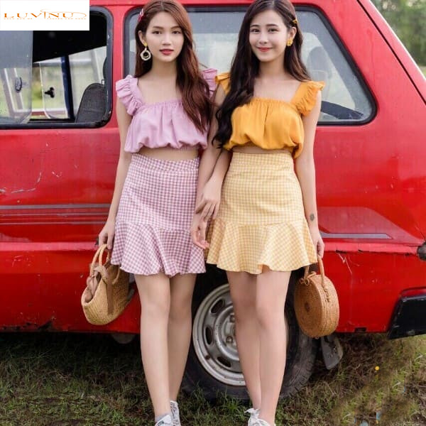 Chân váy đuôi cá ngắn mặc với áo gì? #101 cách Mix đồ Siêu Hot
