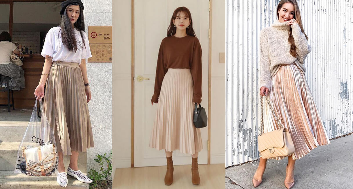 Bắt kịp xu hướng váy xếp ly mùa thu sang chảnh - Thời Trang