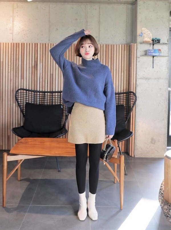 Với một chiếc áo len cổ lọ, chị em có cả rổ công thức phối hợp chuẩn xinh xắn - Tư vấn mặc đẹp