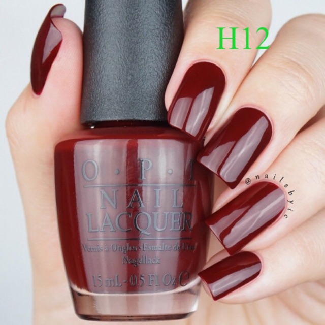 SƠN MÓNG TAY OPI 15ML TÔNG MÀU ĐỎ ĐÔ (H12) | Shopee Việt Nam