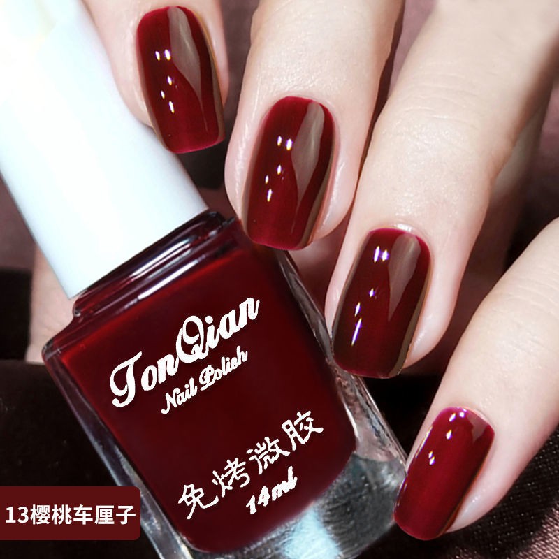 Sơn Móng Tay Màu Đỏ Rượu Vang Chống Nước Lâu Trôi | Shopee Việt Nam