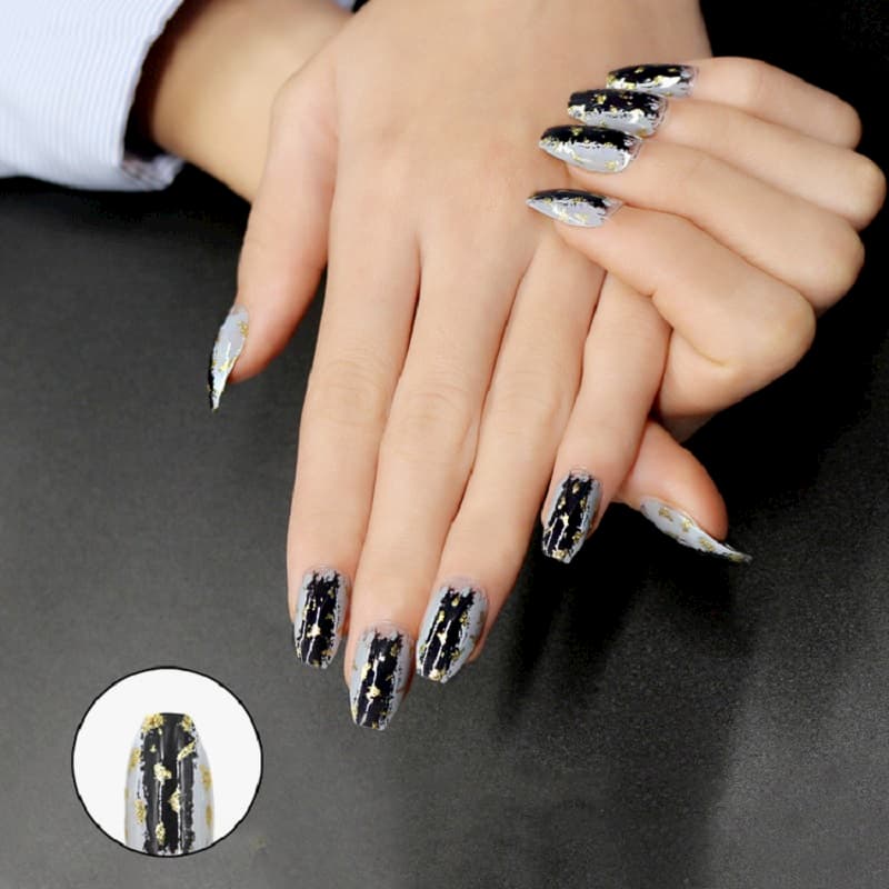 100+ Mẫu nail màu đen đẹp, huyền bí và sang chảnh