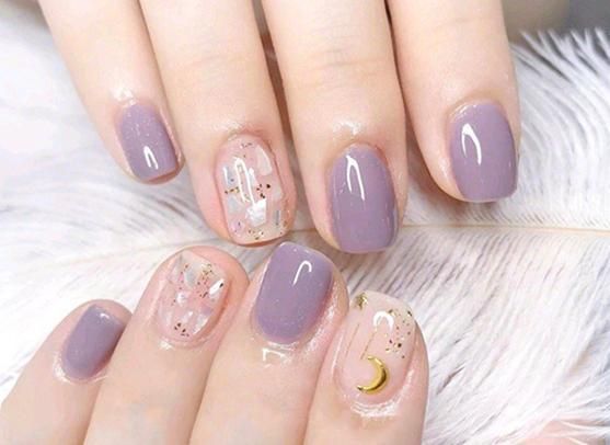 Mẫu nail sơn thạch đẹp nhẹ nhàng