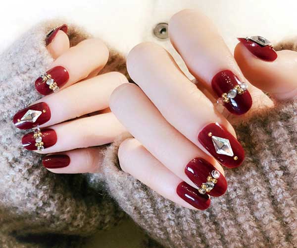 Nail thạch đỏ đẹp