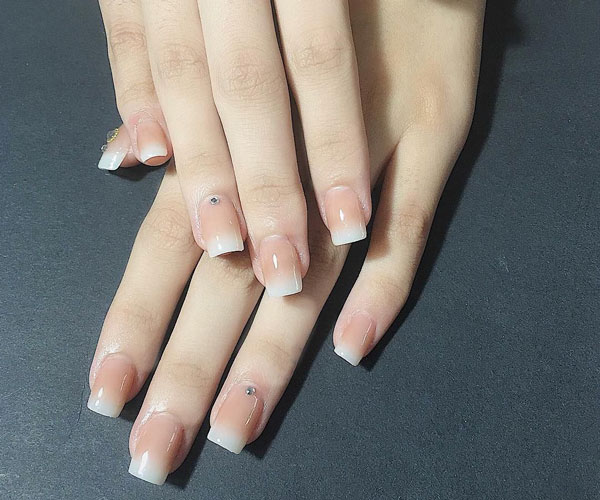 Nail thạch nâu đẹp