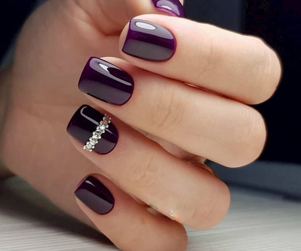 Nail thạch tím độc đáo