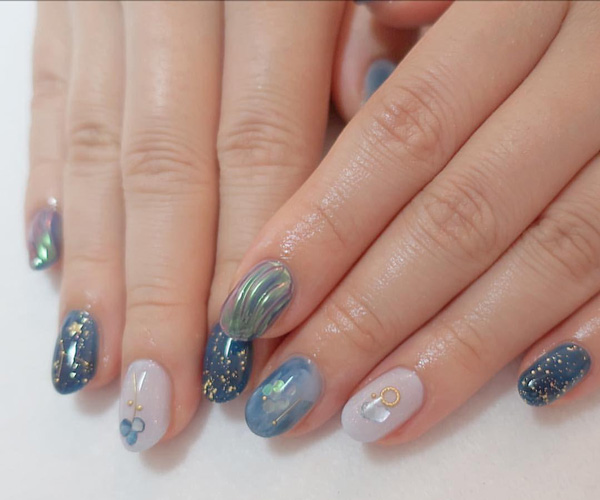Nail thạch xanh