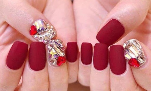 nail xà cừ đơn giản