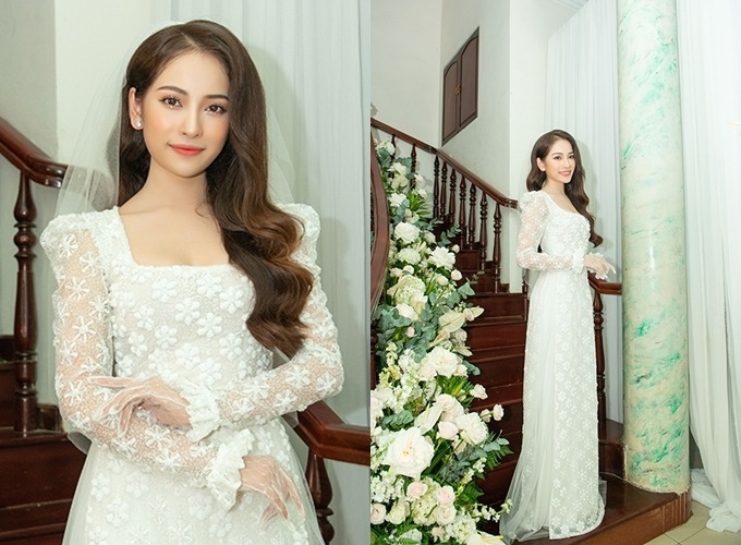 Áo dài đẹp của cô dâu showbiz năm 2019 - Ngôi sao