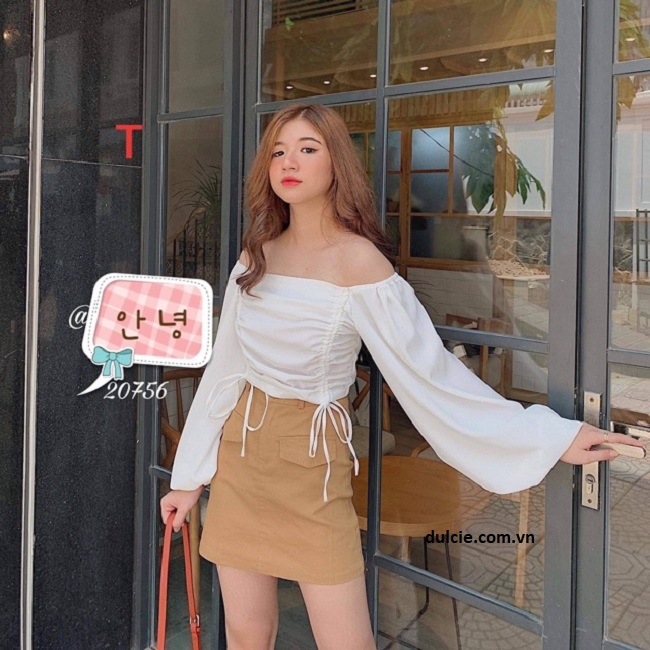 Cách phối đồ dự tiệc với áo trễ vai thần thánh - Dulcie