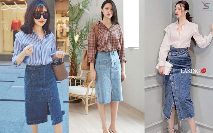 5 cách phối đồ với chân váy jeans cực đẹp dành cho phái nữ
