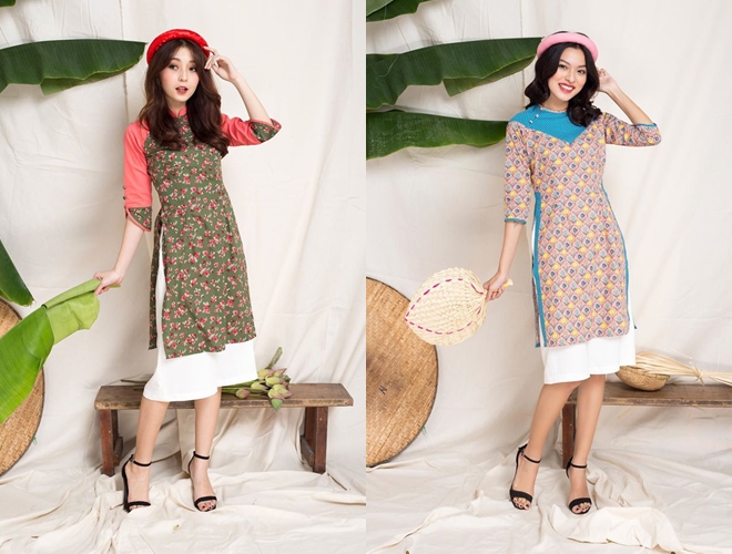 sandal kết hợp áo dài
