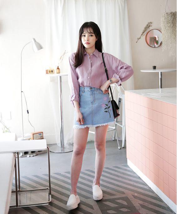 Cách mix đồ với chân váy chữ A