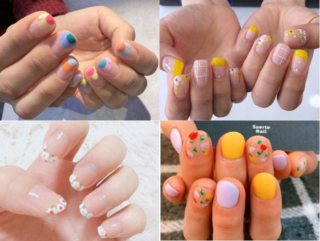 4 kiểu mong tay vẽ hoa đẹp