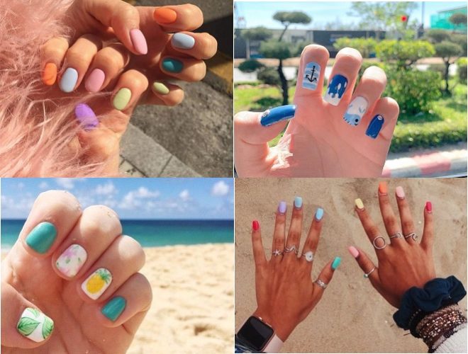4 mẫu nail đơn giản dễ thương cho mùa hè