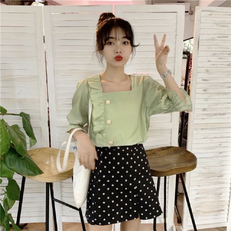 Ảnh áo cổ vuông đẹp
