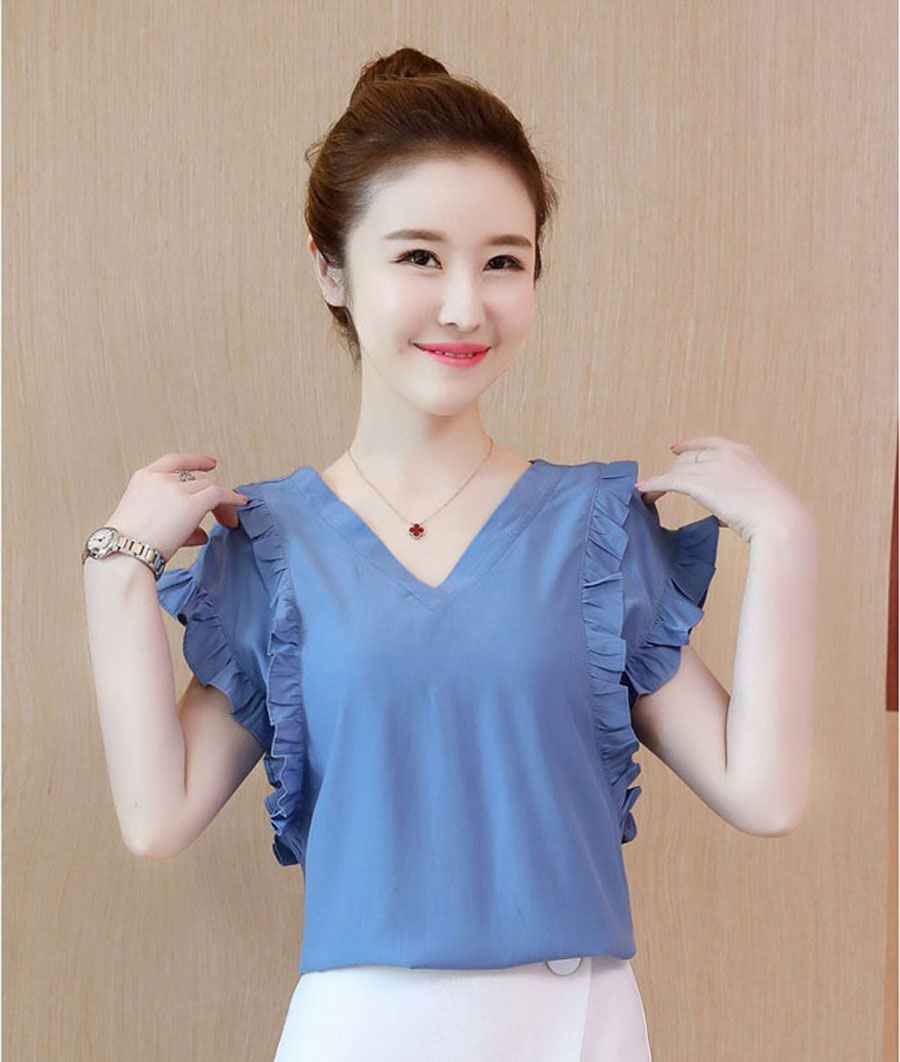 Áo sơ mi nữ cổ tim đẹp nhất