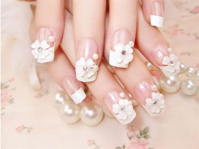 mẫu nail đắp bột