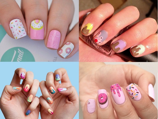 các mẫu nail đẹp đơn giản vẽ hình dễ thương