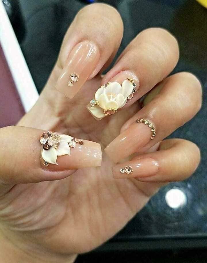 cách đính đá móng tay siêu dễ lại