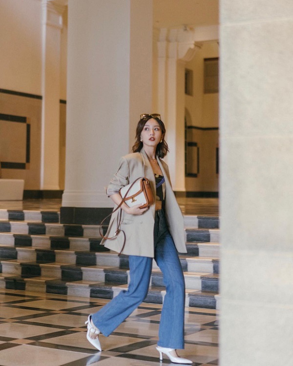 Cách phối áo blazer với quần ống rộng khiến chị em mê mẩn | ACFC Blog