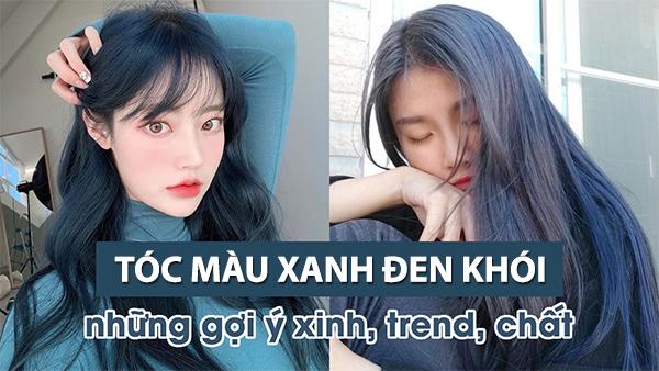 Tóc xanh đen khói: Màu tóc đẹp tôn da nổi bật hot nhất hiện nay - 9
