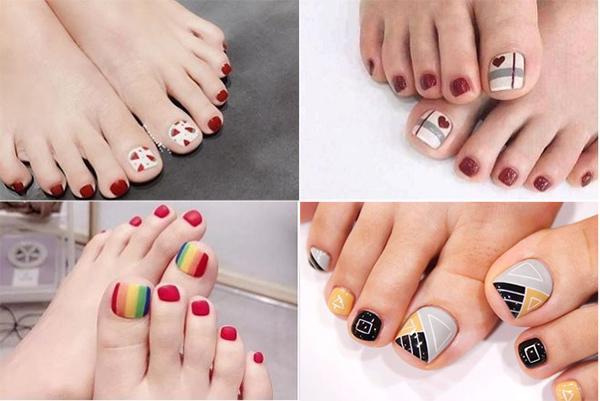 50 mẫu nail chân đẹp đơn giản dẫn đầu xu hướng hiện nay - 36