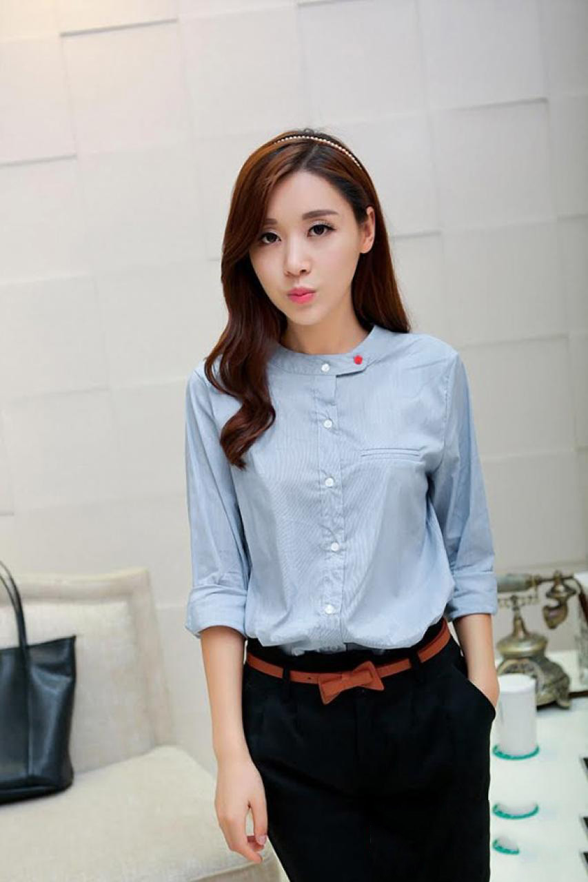 Mẫu cổ áo sơ mi nữ đẹp