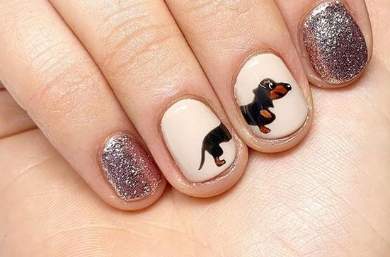 mẫu nail hình thú cực chất
