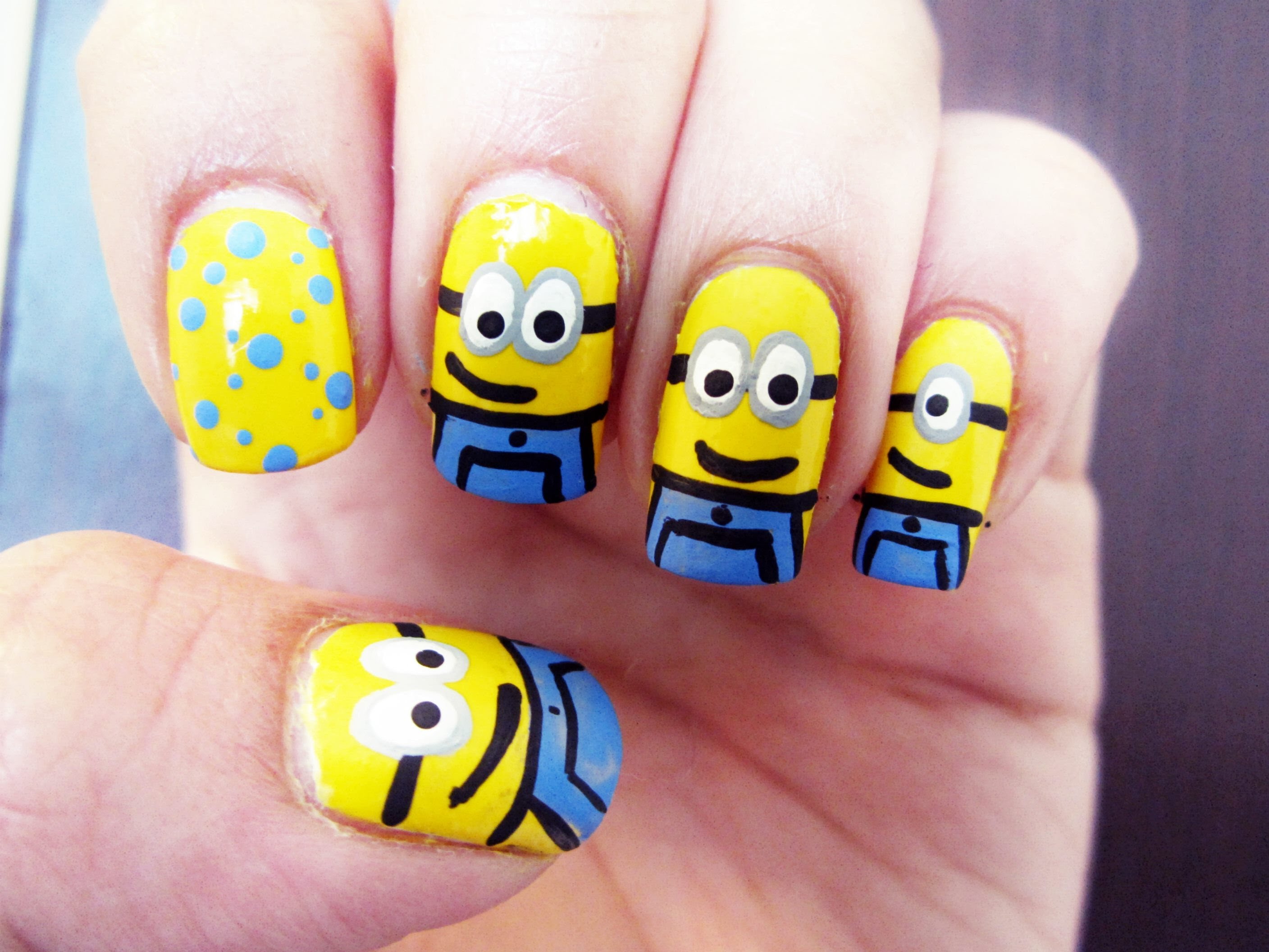 mẫu nail hình thú siêu xinh xắn