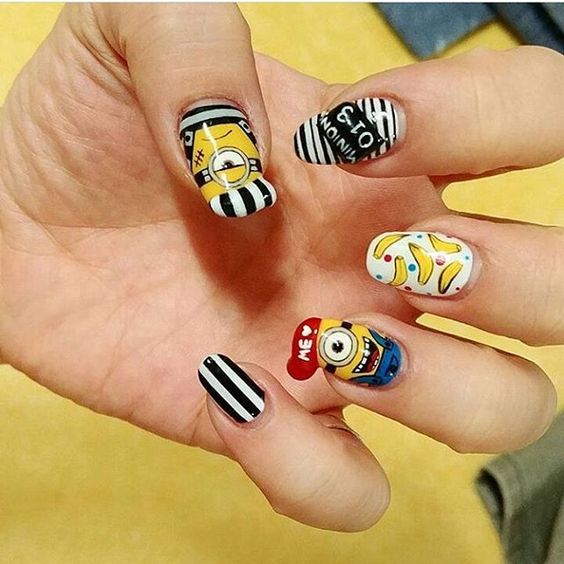 mẫu nail hình thú đẹp