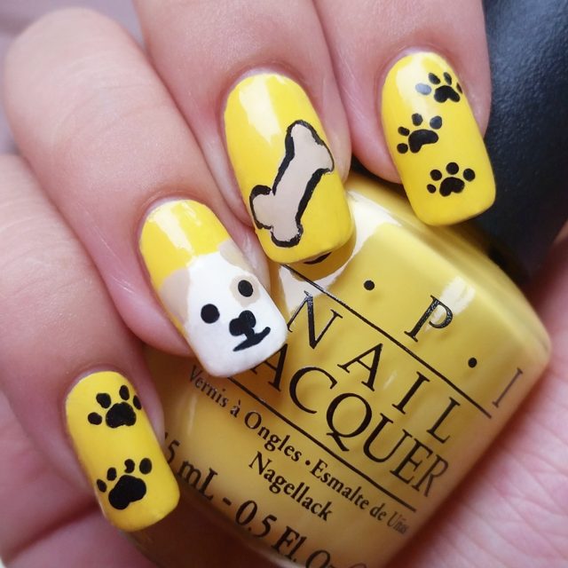 mẫu nail hình thú siêu xinh xắn