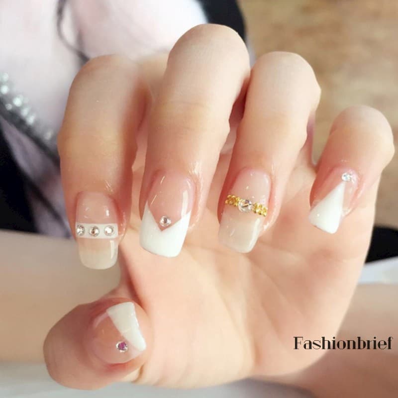 Mẫu nail màu trắng đẹp, thanh lịch và tinh tế