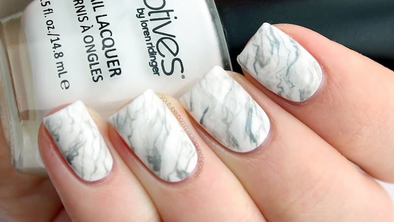 Mẫu nail màu trắng đẹp, thanh lịch và tinh tế