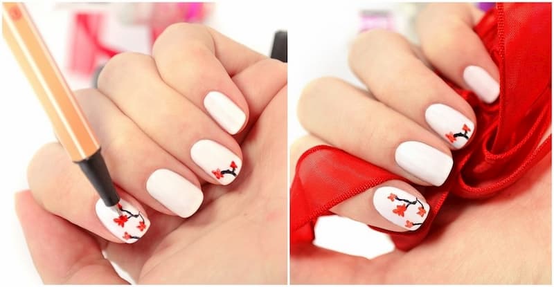 Mẫu nail màu trắng đẹp, thanh lịch và tinh tế