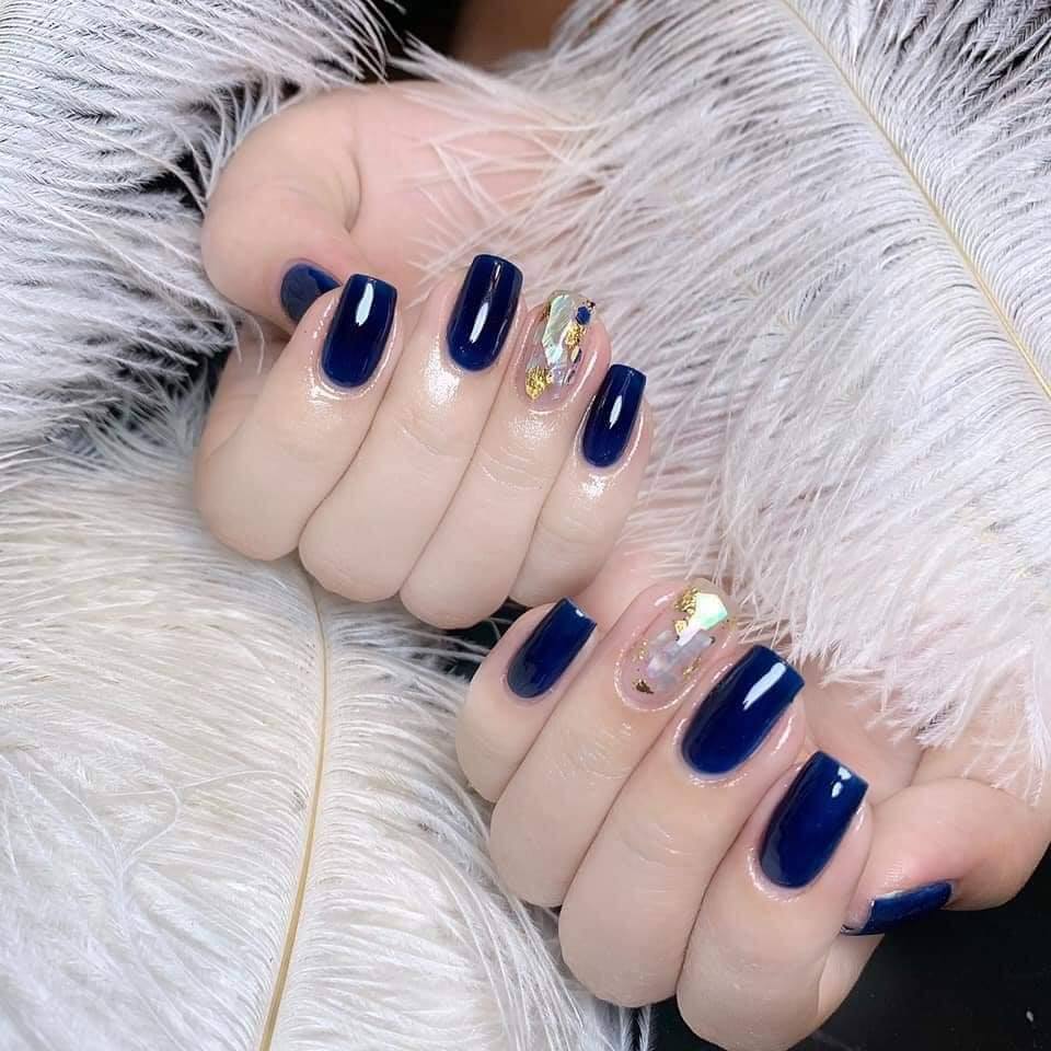Mẫu nail xanh dương đẹp nhất