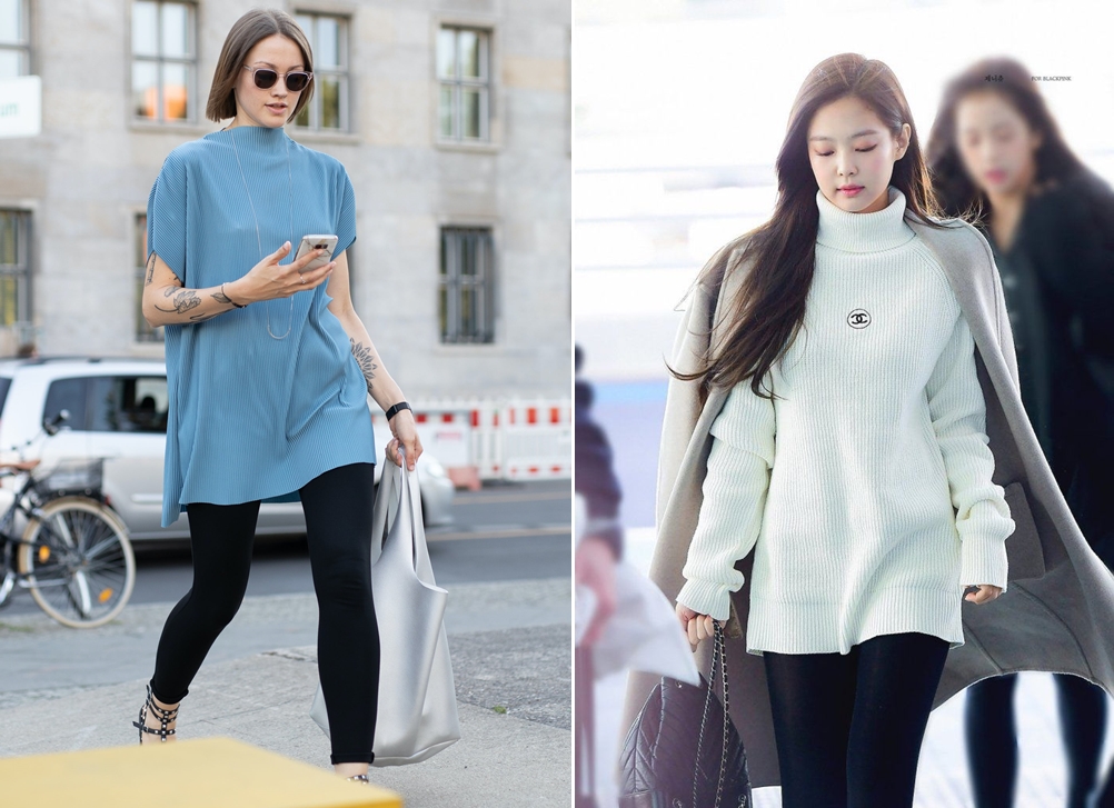 8 quy tắc mix đồ với quần legging đen để tránh mất duyên