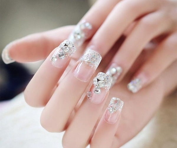 nail ẩn hoa khô kim tuyến 