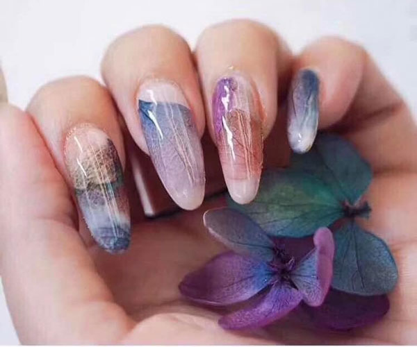 nail ẩn hoa khô xà cừ