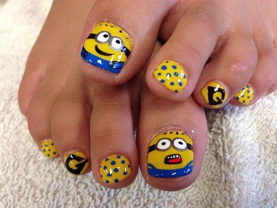 mẫu nail hình thú siêu xinh xắn