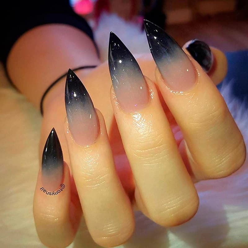 Nail móng nhọn Ombre đẹp mắt