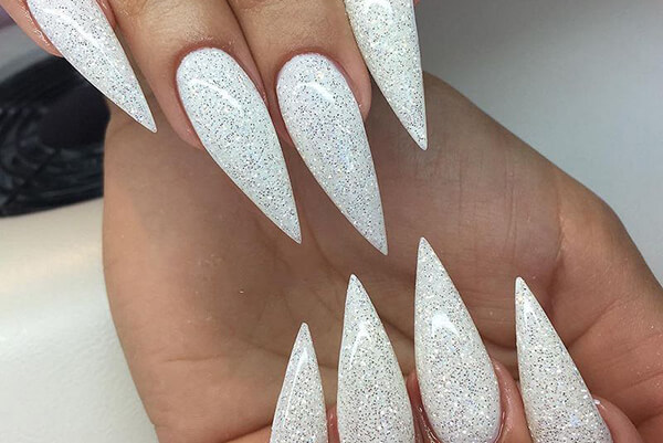 nail nhọn kim tuyến đẹp