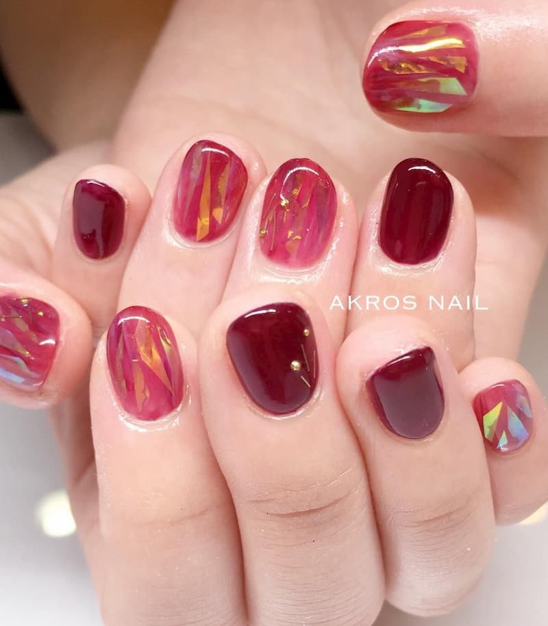 Mẫu nail ngày tết tươi vui hạnh phúc