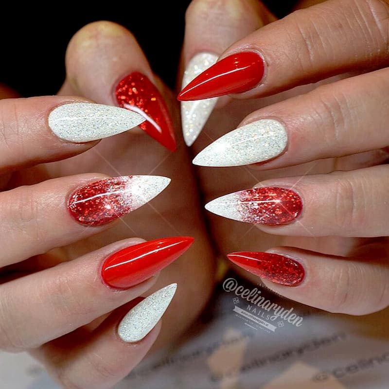 Mẫu nail ngày tết tươi vui hạnh phúc