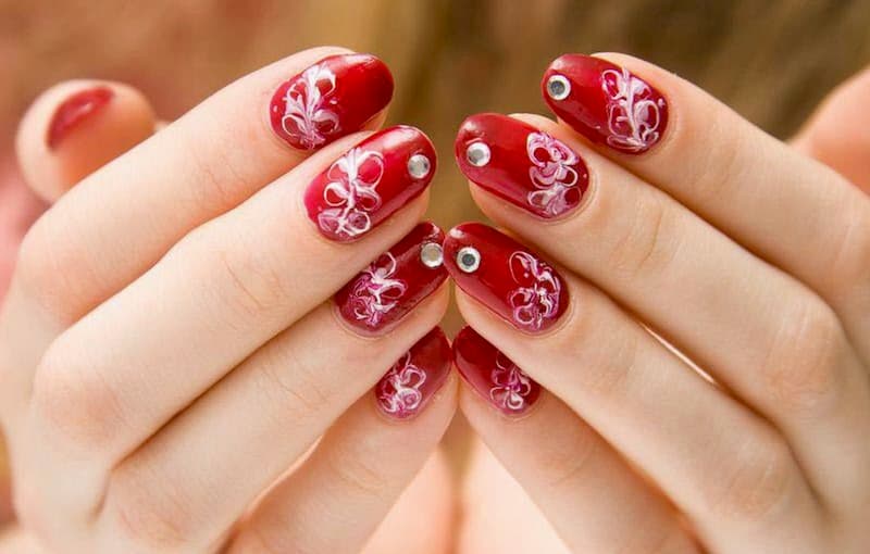 Mẫu nail ngày tết tươi vui hạnh phúc